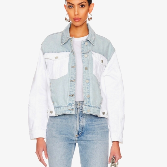 NWT BlankNyc Two-Tone Denim Jacket - Picture 1 of 8